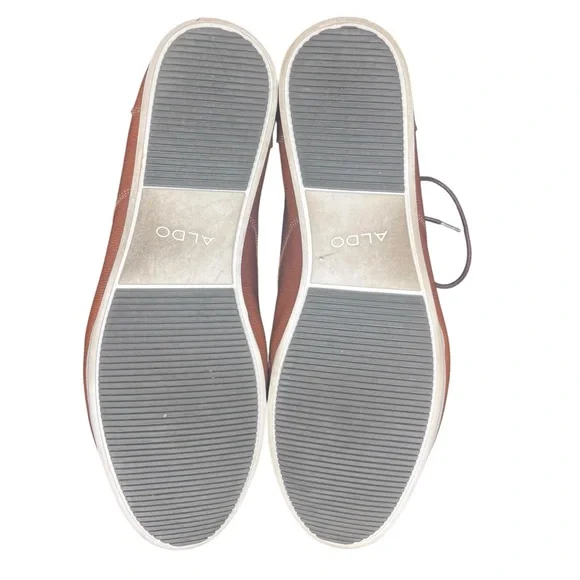 Aldo Men's Brown Leather Oxfords Size 11 - Picture 7 of 8